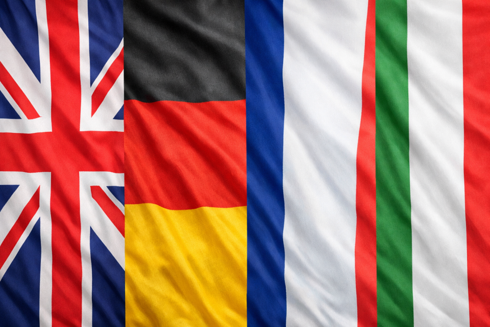 Мерц, Макрон, Стармер и Мелони разговараа за дипломатска координација на кризата на Блискиот Исток