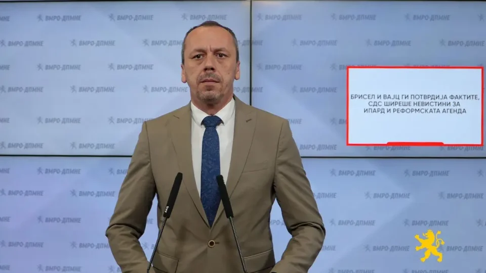 Петрушевски: Брисел и Вајц ги потврдија фактите, СДС ширеше невистини за ИПАРД и Реформската агенда