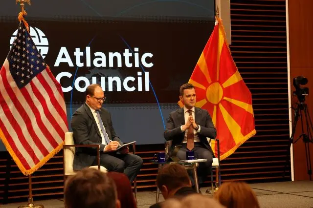 Муцунски учествуваше на настан на Атлантскиот совет во Вашингтон