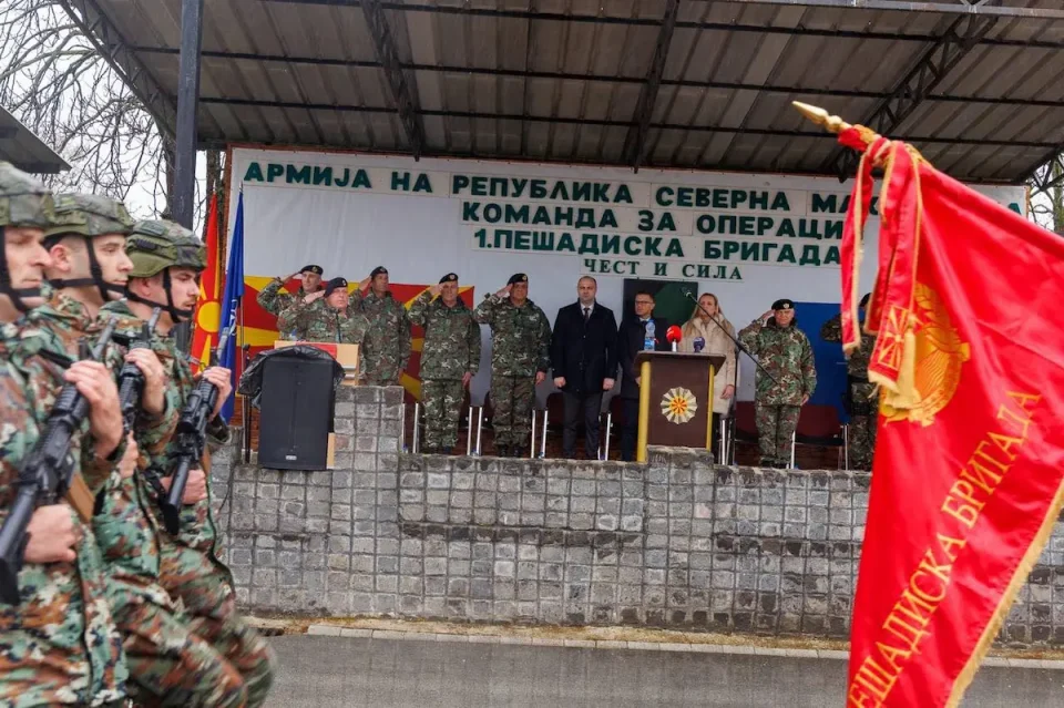 Мисајловски: Првата пешадиска бригада е клучниот столб на македонската Армија!