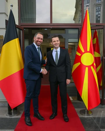 Муцунски и Прево: Разговори за евроинтеграции и продлабочување на соработката со Белгија