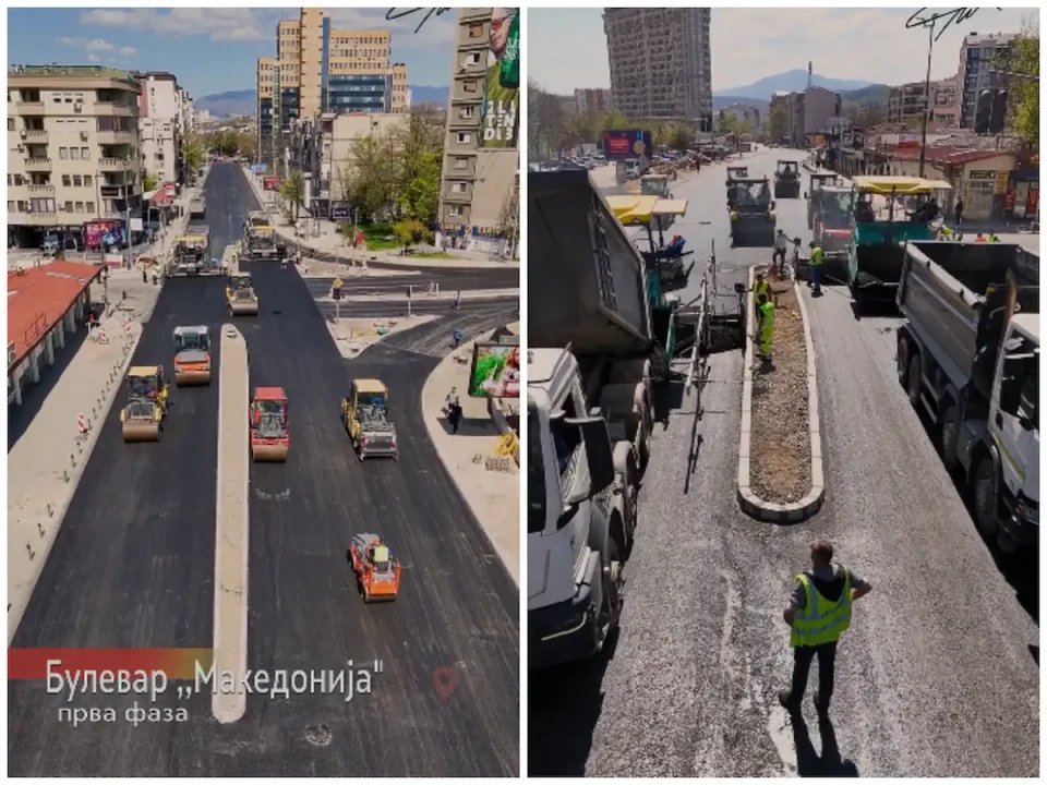 (ВИДЕО) Ѓорѓиевски покажа како изгледа булевар Македонија по завршената прва фаза