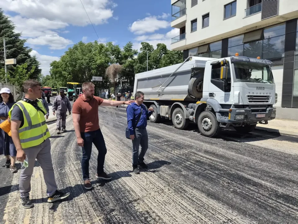 Митески: Реконструкцијата на кракот на булеварот „Трета македонска бригада“ кај Метро влезе во завршна фаза