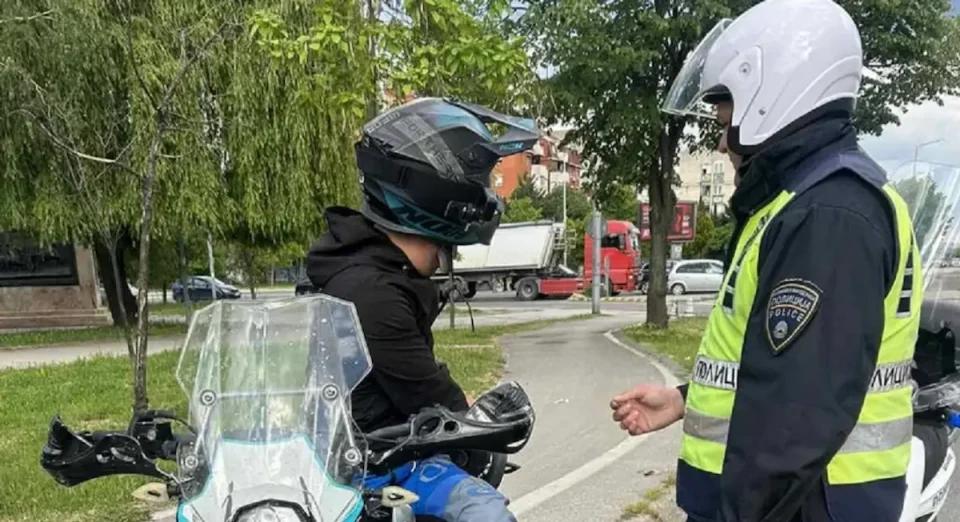Засилена контрола во Скопје: Казнети 113 мотоциклисти, 45 возеле без кацига