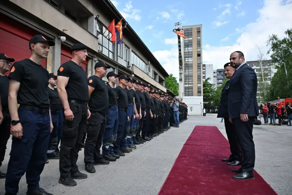 (ФОТО) ОДБЕЛЕЖАН ДЕНОТ НА ПОЖАРНИКАРСТВОТО: Ѓорѓиевски најави модернизација на Противпожарната бригада
