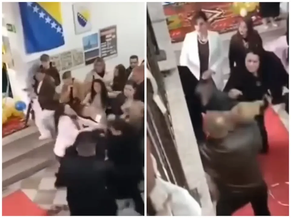 (ВИДЕО) НАМЕСТО СЛАВЈЕ, ФРЧЕА БОКСОВИ: Мајки се истепаа на матурска забава во БИХ