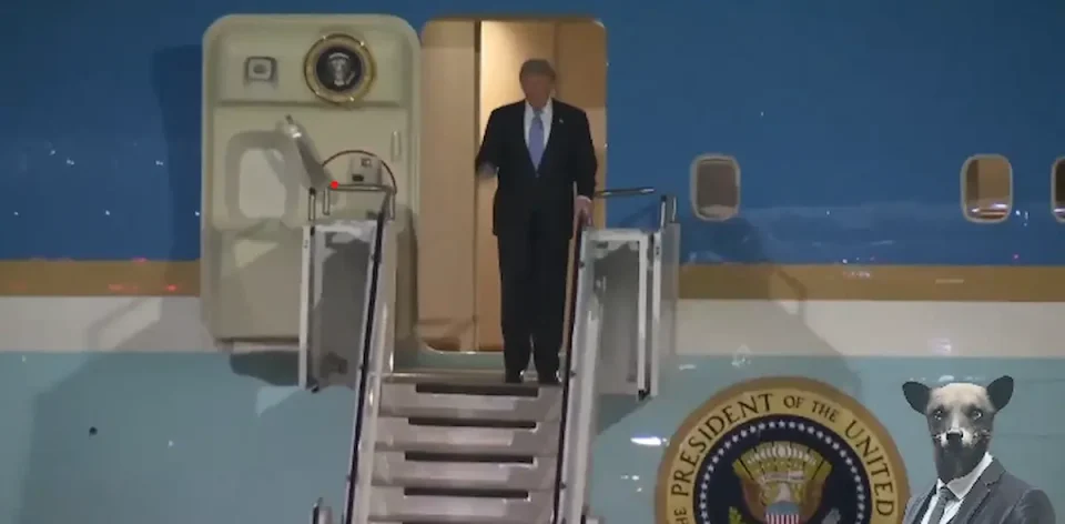 (ВИДЕО) Трамп пристигна во Кина