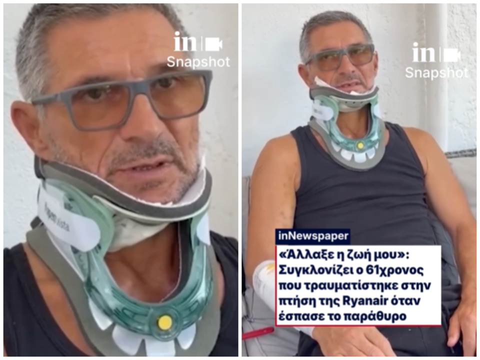 (ВИДЕО) ИСПОВЕД НА СРБИНОТ КОЈ РЕЧИСИ ИЗЛЕТА ОД СКРШЕН ПРОЗОРЕЦ НА АВИОНОТ НА РАЈАНЕР: Спиев, а потоа се видов облеан во крв