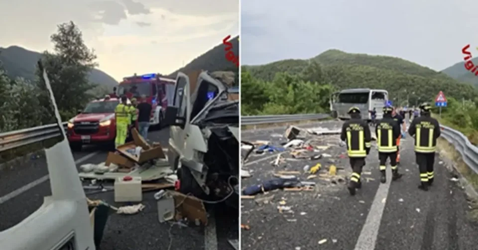 КАМПЕР СЕ ЗАБИ ВО АВТОБУС ВО ИТАЛИЈА: Шест лица загинаа, 34 се повредени