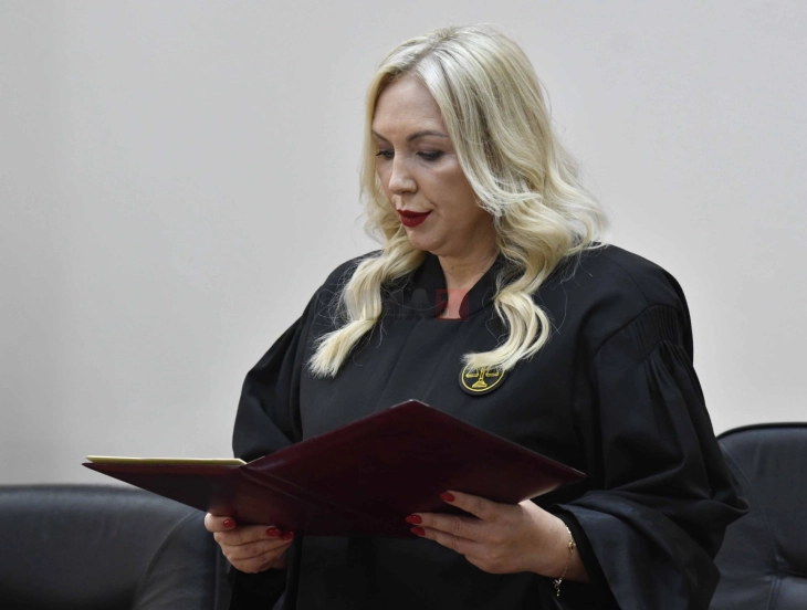 АЖУРНОСТ, ЗАОСТАНАТИ ПРЕДМЕТИ, ТРАНСПАРЕНТНОСТ: Димовска ја презеде функцијата претседател на Кривичниот суд и ги претстави приоритетите