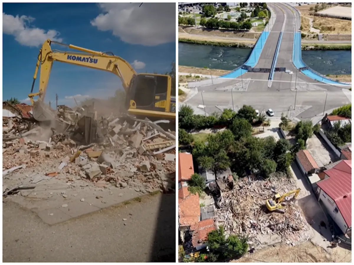 (ВИДЕО) СКОПЈАНИ ГО НАРЕКУВАА „МОСТОТ ШТО ВОДИ ВО ДНЕВНА СОБА“: Се ослободува трасата за конечно ставање во функција на мостот „Генерал Михајло Апостолски“