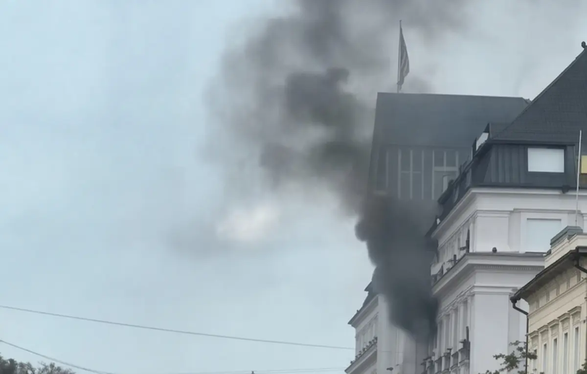 (ВИДЕО) Руски дрон го погоди седиштето на украинската тајна служба во Киев