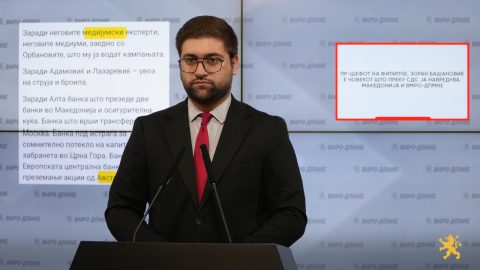(ВИДЕО) ФИЛИПЧЕ И СДС ОДРАБОТУВААТ ЗА ТУЃИ ИНТЕРЕСИ: Соопштенијата ги пишуваат српски соработници, порача Манасиевски